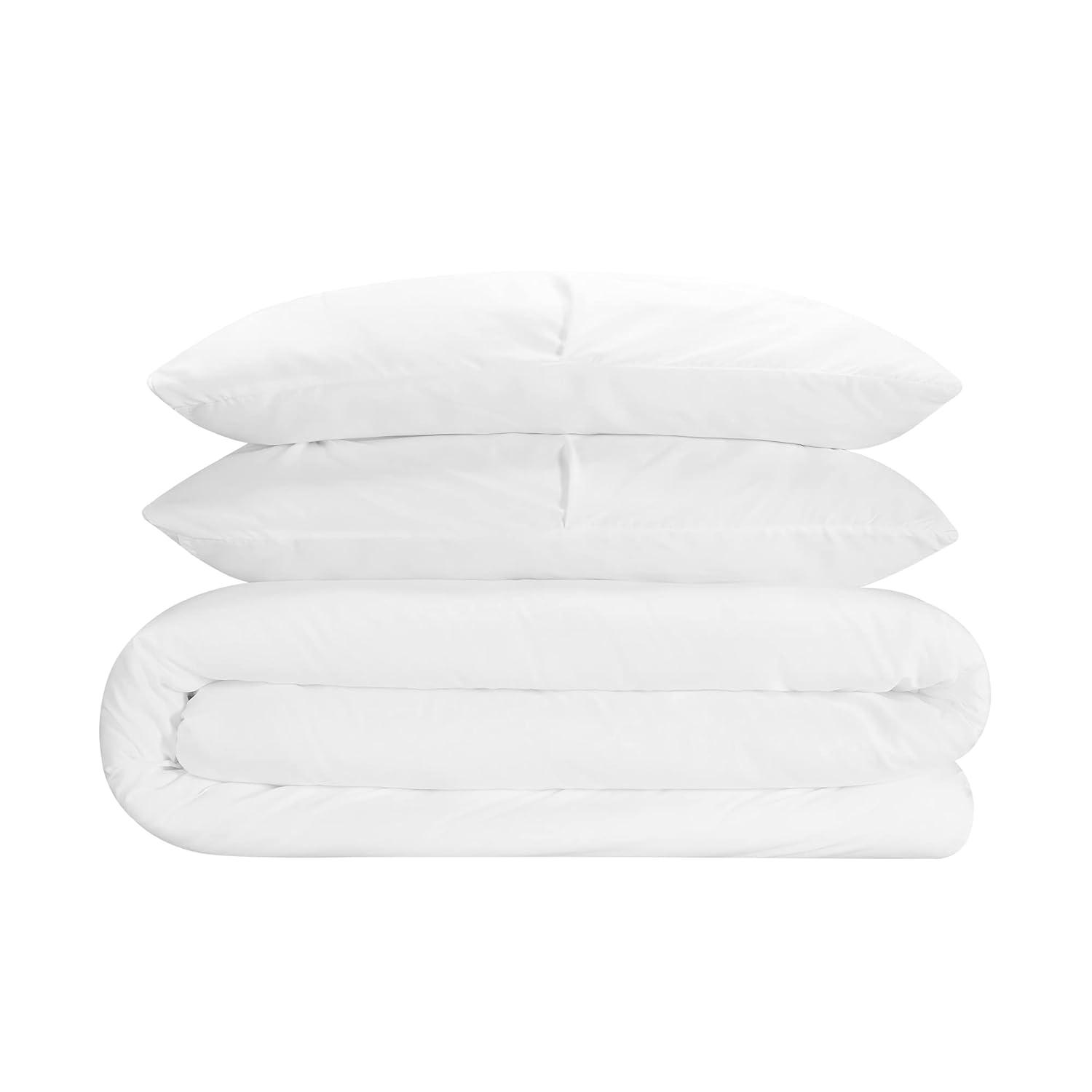 Serta Simply Clean Microfiber 3 Piece Duvet Cover Set