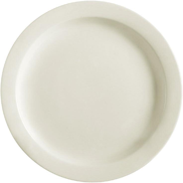 CAC China 9.75-Inch White Porcelain Appetizer Plate Set