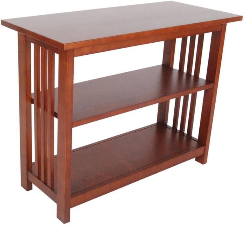 24" 2-shelf Bookshelf Wood Cherry - Alaterre Furniture: Mid-Century Modern, Stained Finish, Fixed Shelves