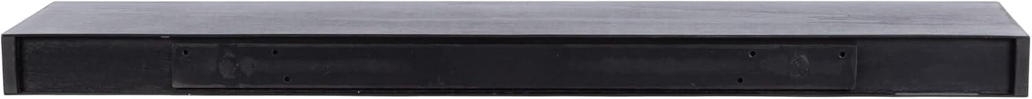 Kate & Laurel All Things Decor 36"x8" Havlock Wood Floating Shelf Black
