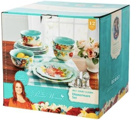 The Pioneer Woman Sweet Romance Blossom 12-Piece Dinnerware Set