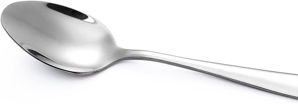 Eslite 12-Piece Heavy Duty Stainless Steel Dinner Spoons, 8 Inches