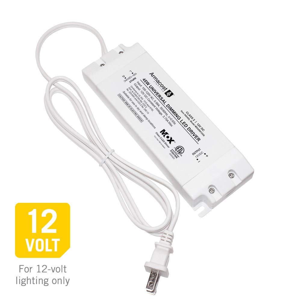 Universal Dimmable LED Driver 12V DC, 45W Electronic Transformer