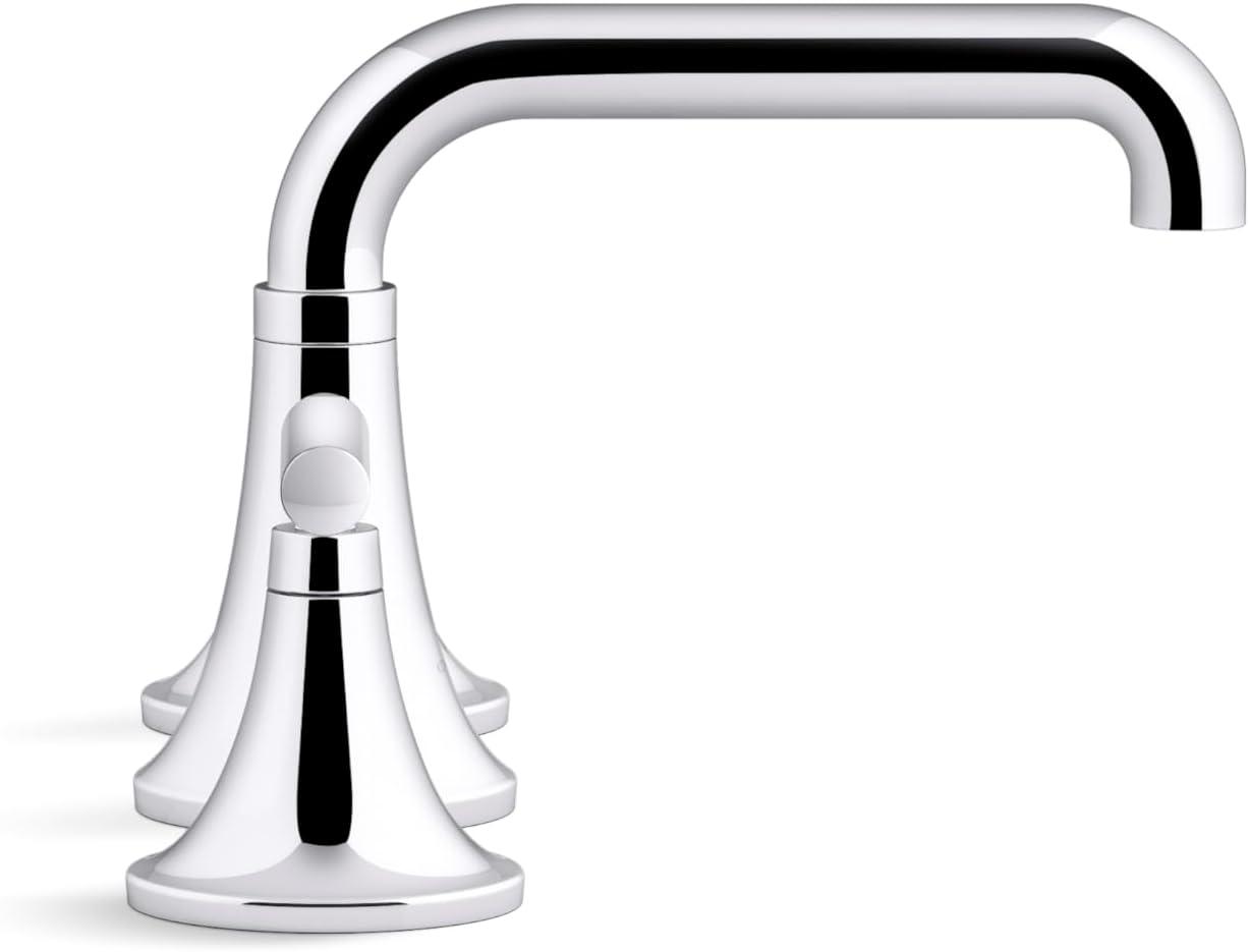Tone Widespread Bathroom Sink Faucet, Three-Hole Bathroom Faucet with Clicker Drain, 1.2 GPM