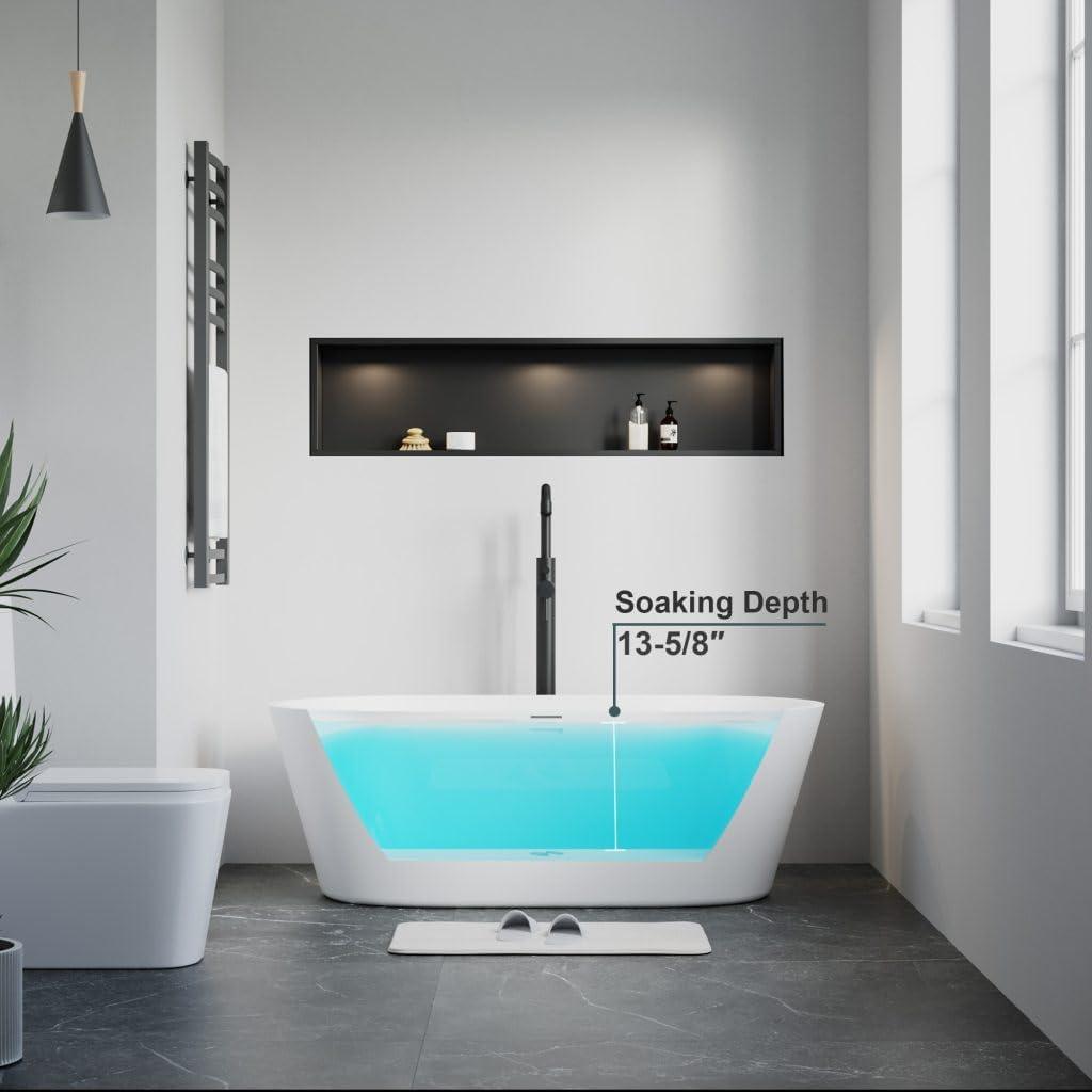 60'' x 30'' Freestanding Stone Bathtub