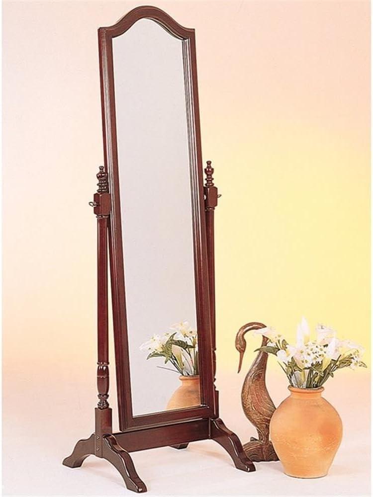 Cheval Mirror with Arched Top, Merlot