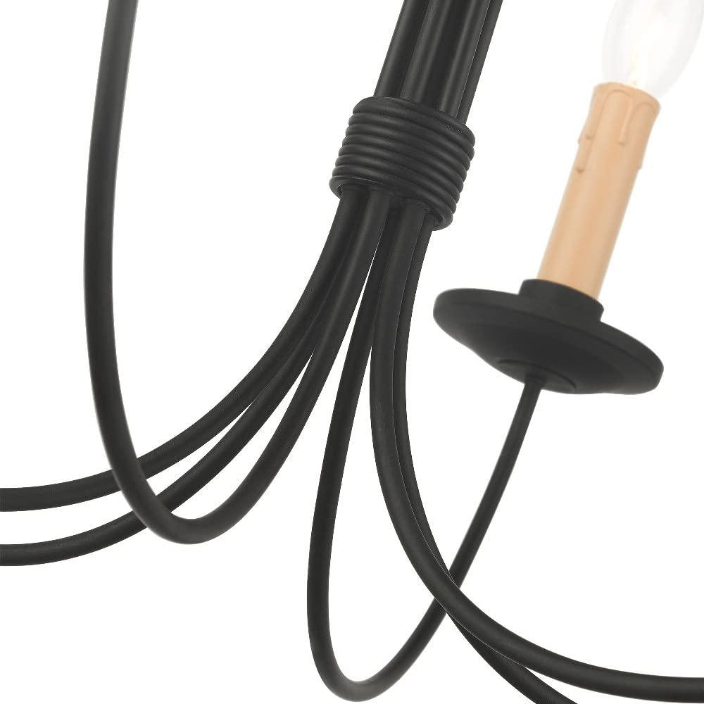 Livex Lighting Heritage 6 - Light Chandelier in  Black
