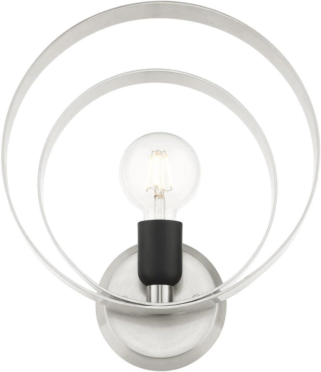 Livex Lighting Modesto 1 - Light Wall Light in  Brushed Nickel