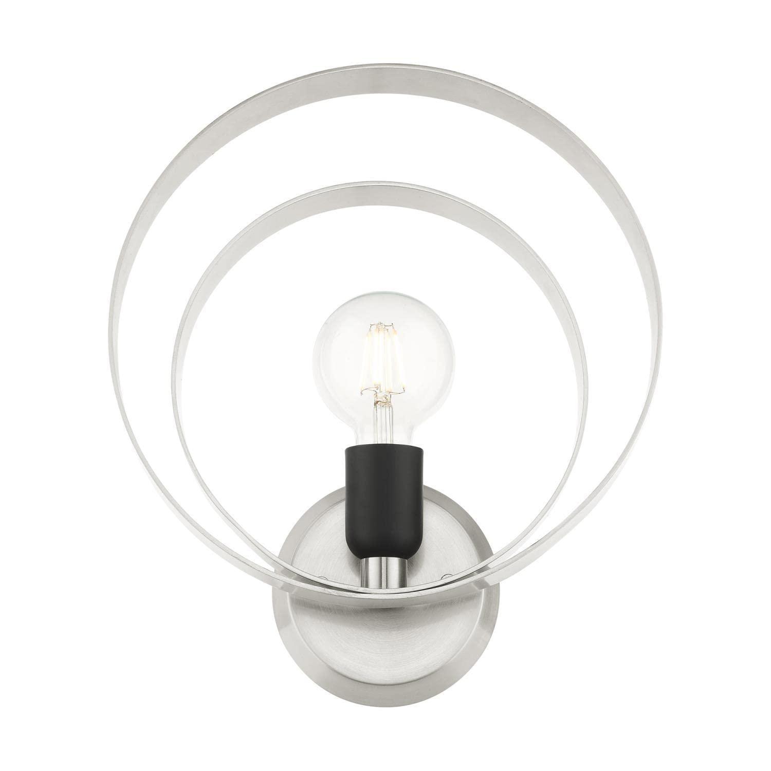 Livex Lighting Modesto 1 - Light Wall Light in  Brushed Nickel