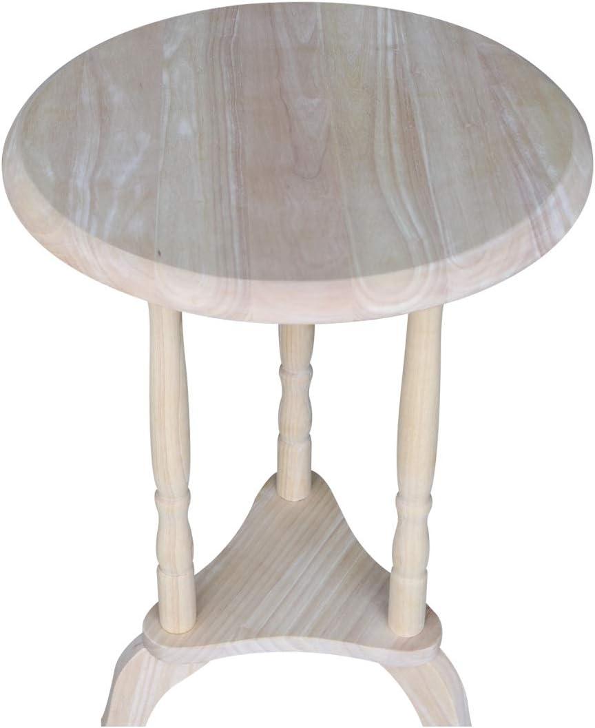 Round Plant Table Unfinished - International Concepts