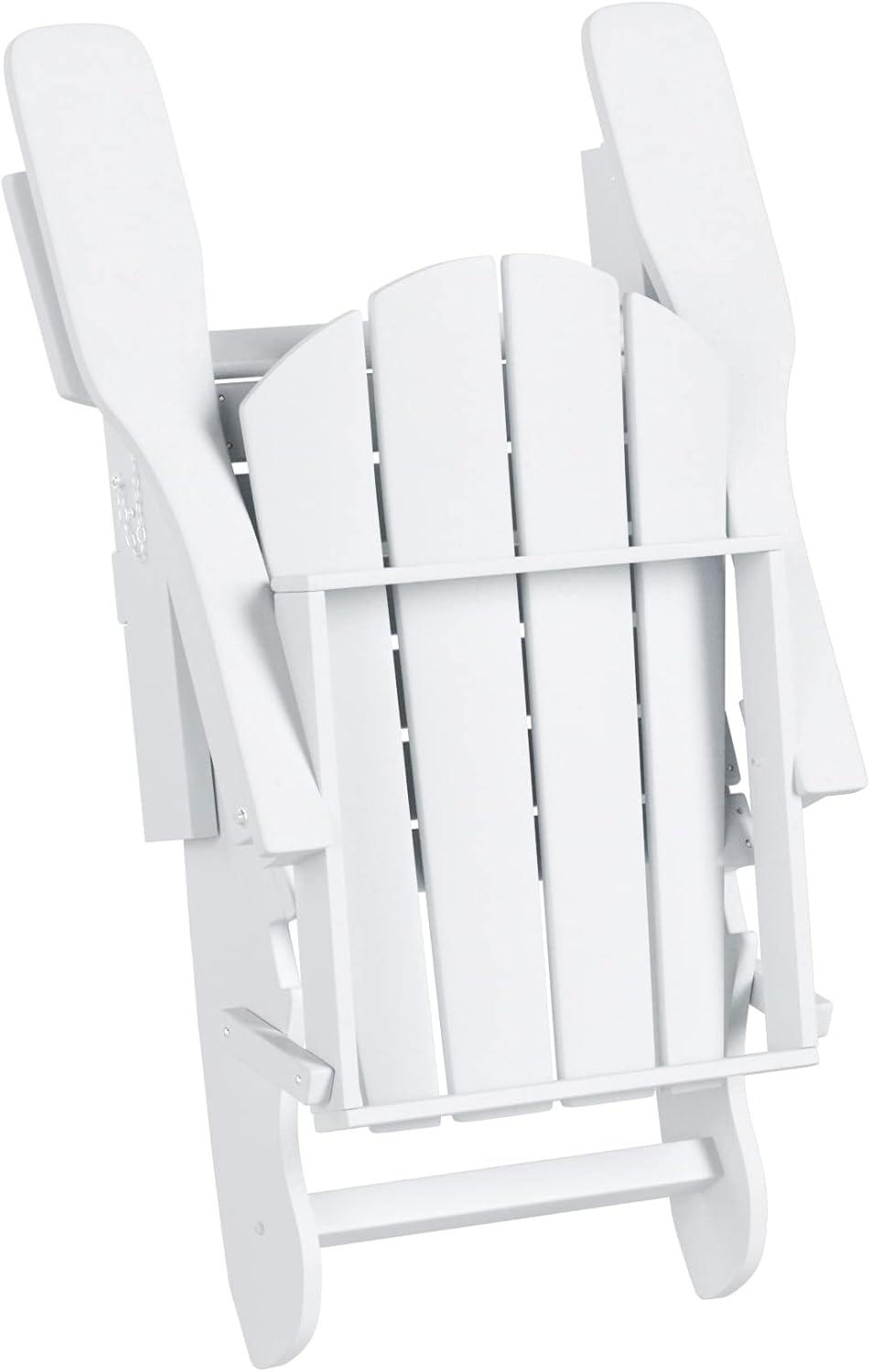 WestinTrends Malibu HDPE Outdoor Patio Folding Poly Adirondack Chair