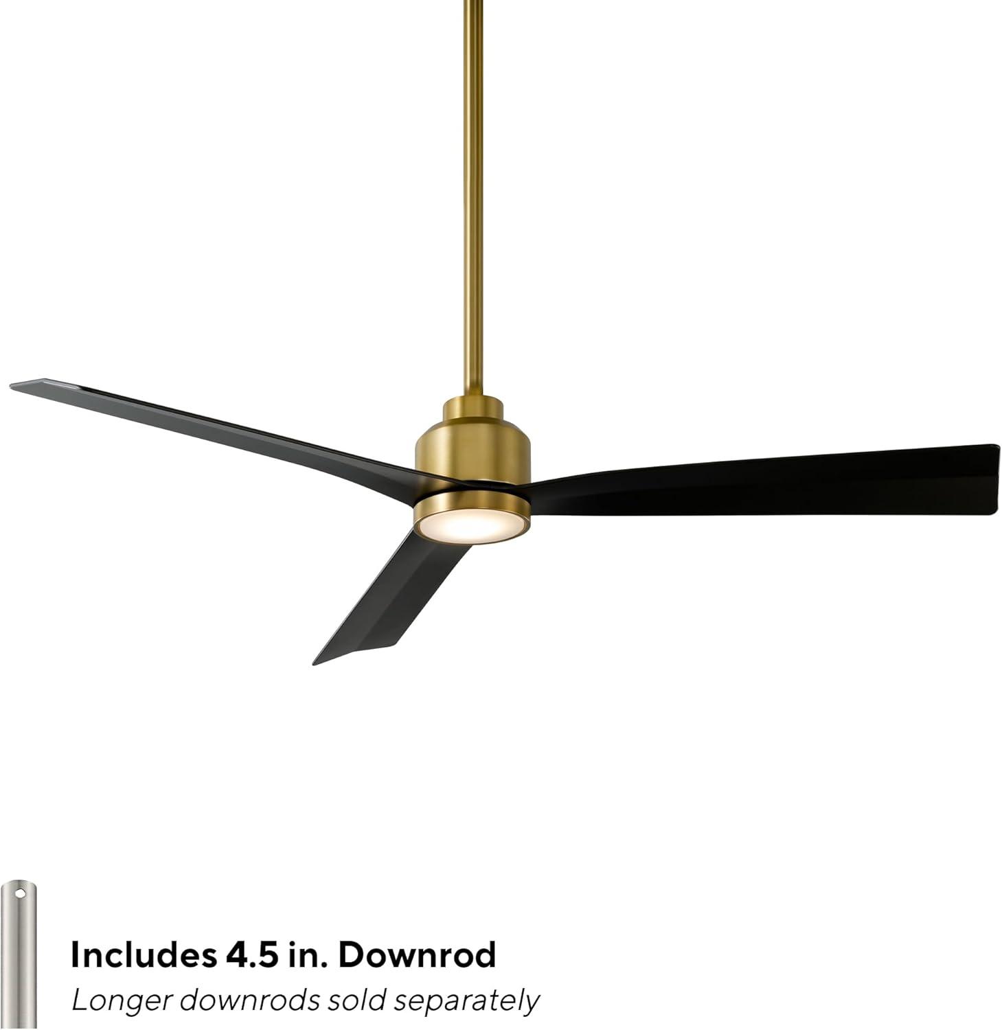 52" Smart Home Compatible 3 Blade Smart Ceiling Fan with Remote