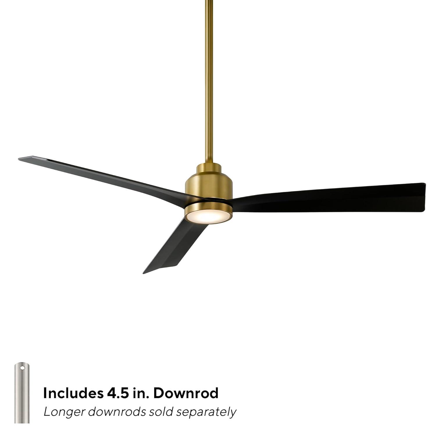52" Smart Home Compatible 3 Blade Smart Ceiling Fan with Remote