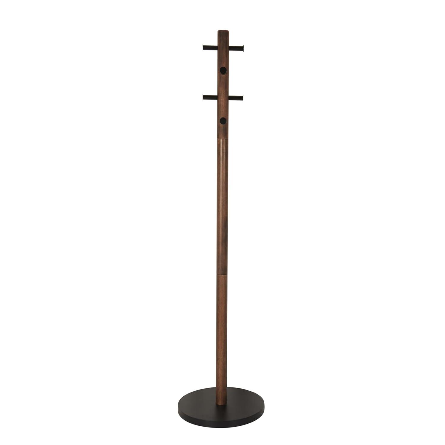 Pillar 8 - Hook Freestanding Solid Wood Coat Rack