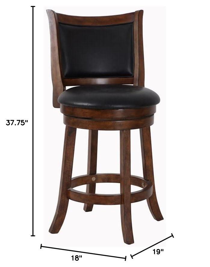 New Classic Furniture,Furniture Bristol 24" Solid Wood Counter Stool In Brown