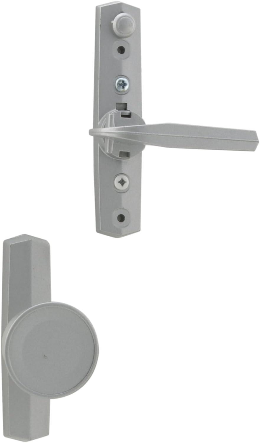 Universal Aluminum Screen Door Knob Latch with Night Lock