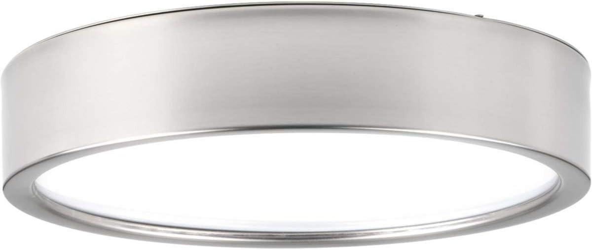 Brushed Nickel 13" LED Flush Mount with Acrylic Shade