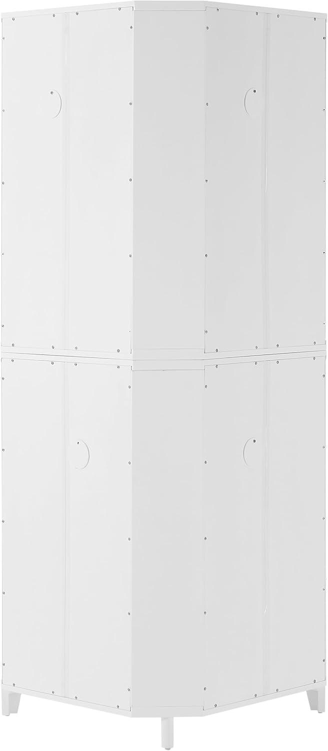 Crosley Furniture Roarke Corner Kitchen Storage Pantry Cabinet
