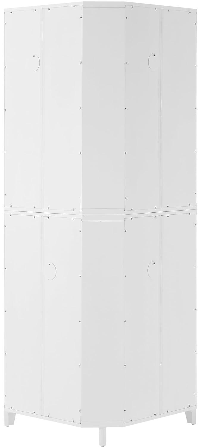 Crosley Furniture Roarke Corner Kitchen Storage Pantry Cabinet