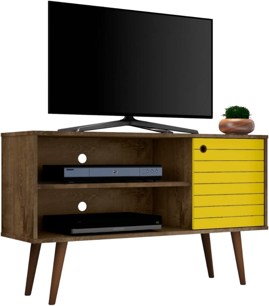 Liberty 42.52" Mid-Century Modern TV Stand with 2 Shelves and 1 Door