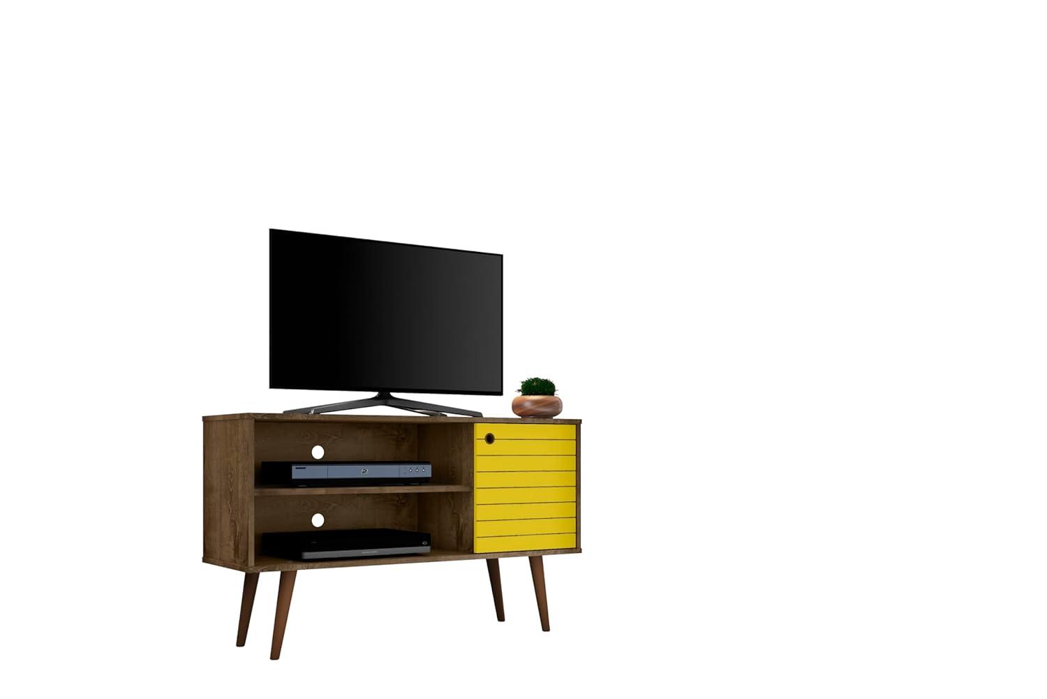 Liberty 42.52" Mid-Century Modern TV Stand with 2 Shelves and 1 Door