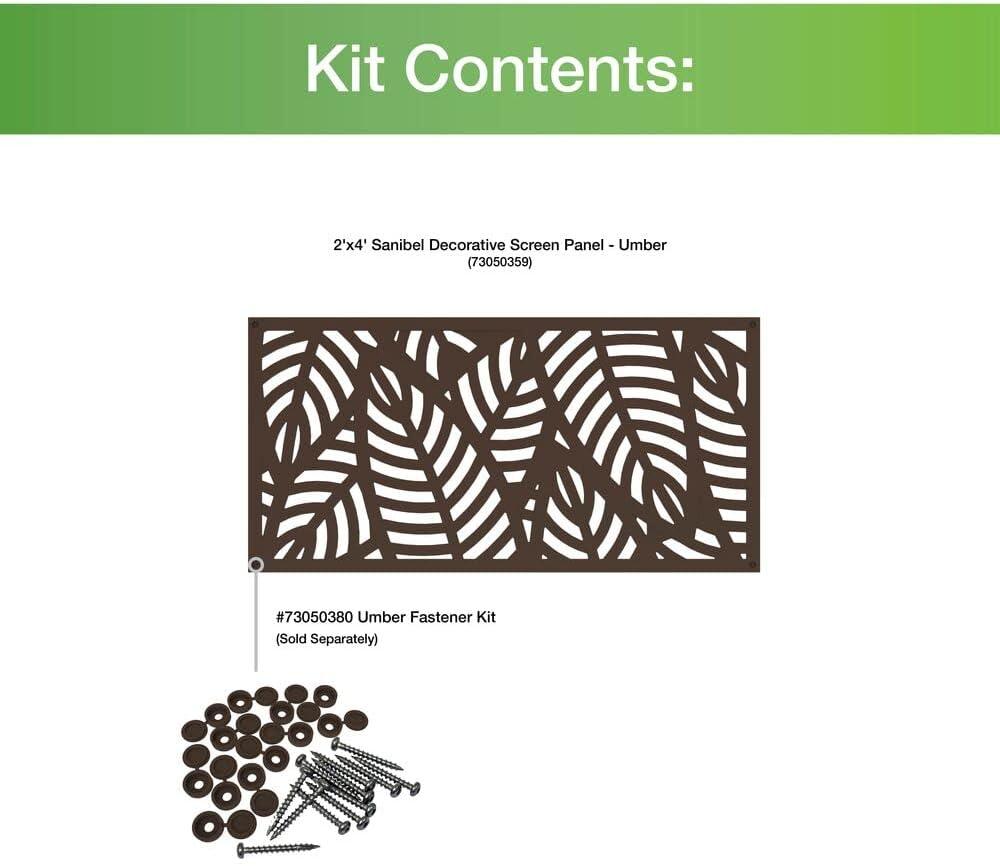 Barrette Outdoor Living 2 ft. x 4 ft. Sanibel Decorative Screen