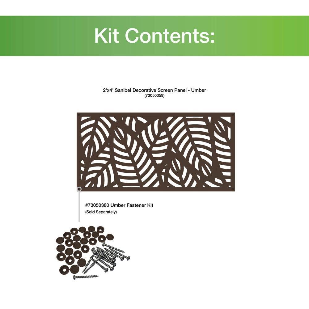 Barrette Outdoor Living 2 ft. x 4 ft. Sanibel Decorative Screen