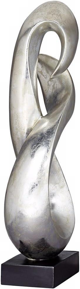 Studio 55D Open Infinity 24 1/2" High Silver Finish Modern Sculpture