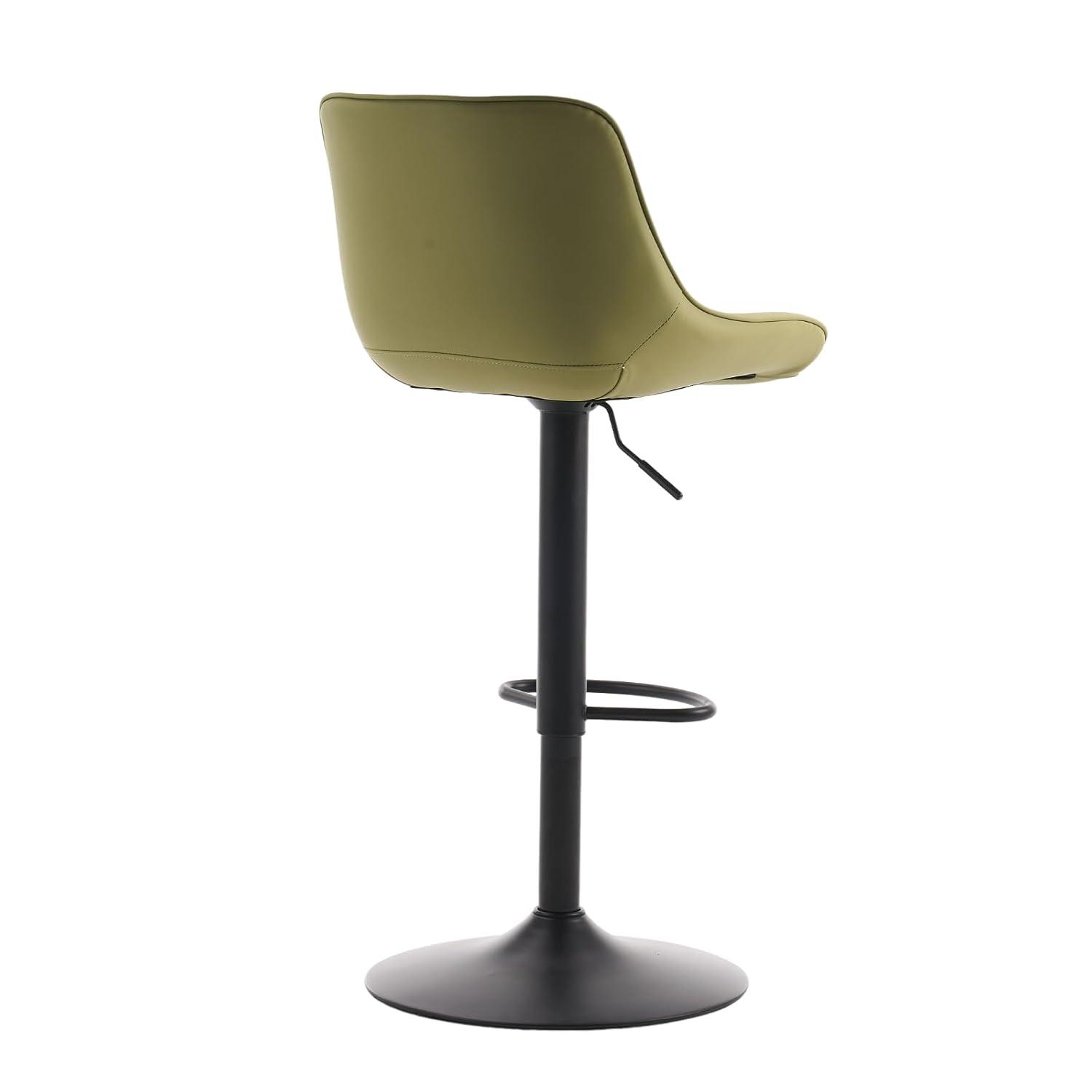 Kidol & Shellder Green Bar Stools Set of 2 Modern Kitchen Island Barstool