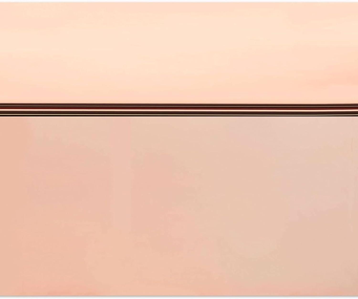 Sparkle and Bash 3 Pack Rose Gold Plastic Tablecloth, Metallic Table Cover Disposable for Pink Birthday Parties, Bridal Shower Decor, 54 x 108 In