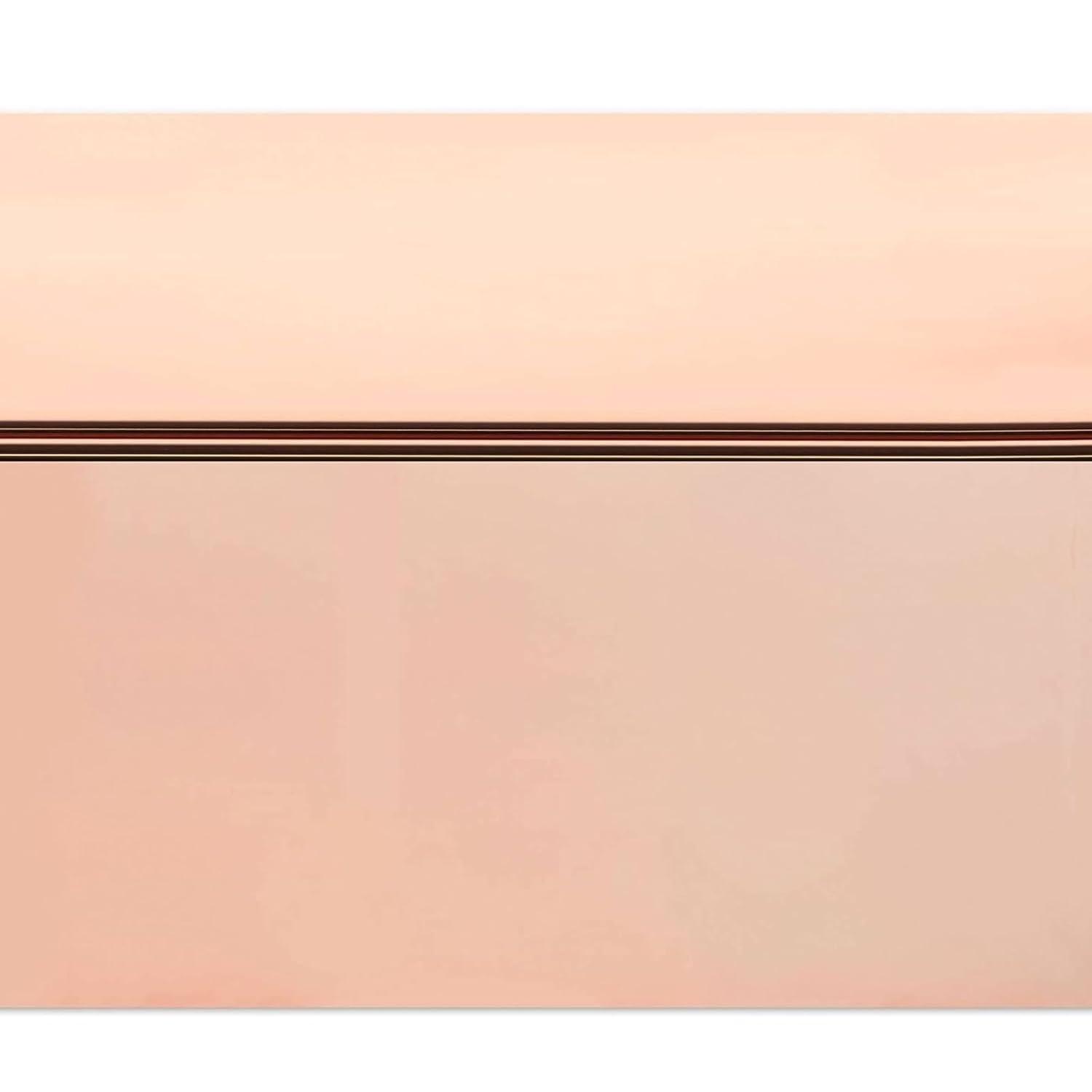 Sparkle and Bash 3 Pack Rose Gold Plastic Tablecloth, Metallic Table Cover Disposable for Pink Birthday Parties, Bridal Shower Decor, 54 x 108 In