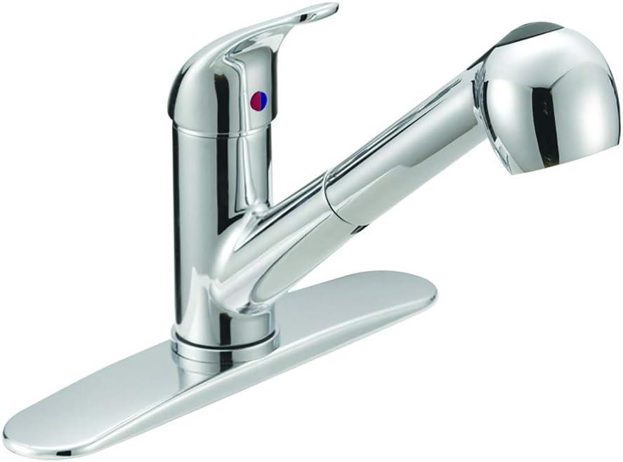 Prestige Polished Chrome Pull-Out Spray Kitchen Faucet