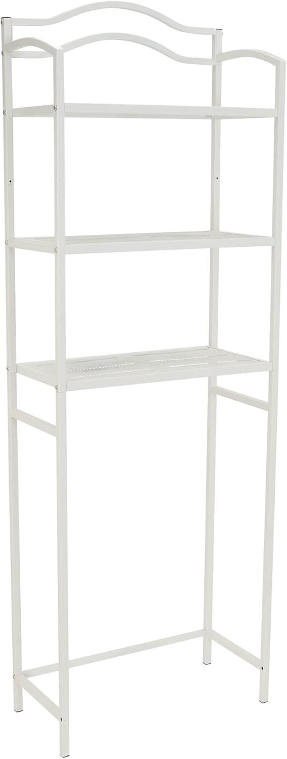 White 3-Tier Metal Over-the-Toilet Storage Rack