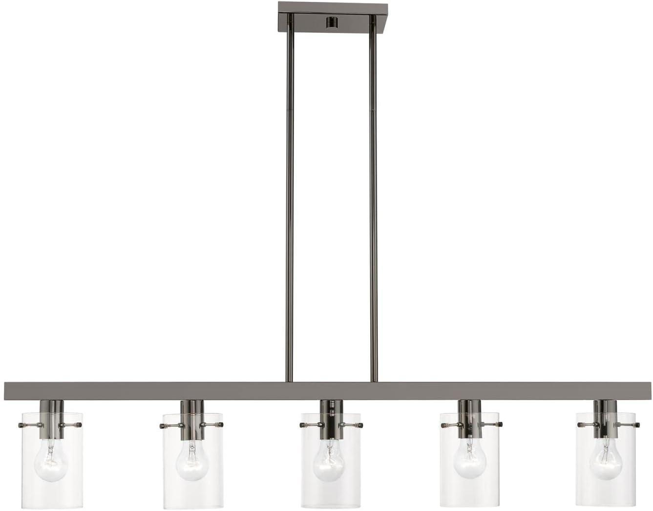 Livex Lighting Munich 5 - Light Chandelier in  Black Chrome