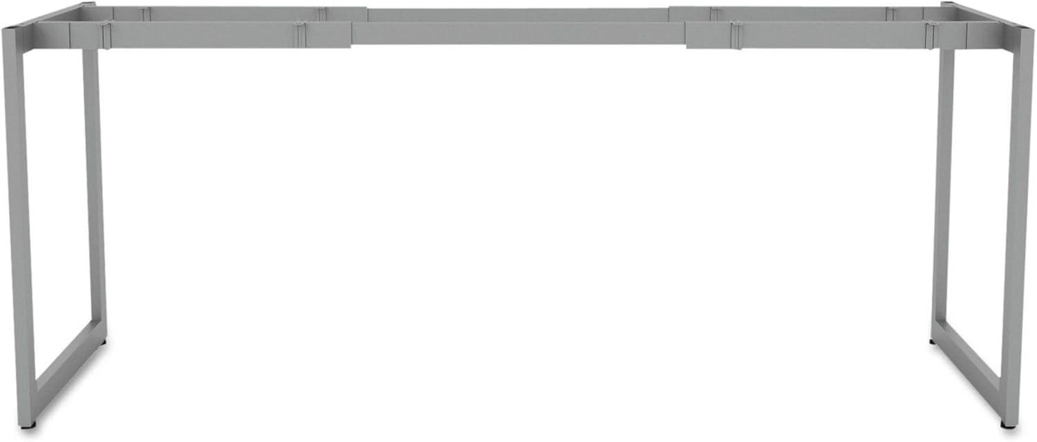 Alera Open Office Desk Series Adjustable O-Leg Desk Base, 47.25 to 70.78w x 23.63d x 28.5h, Silver