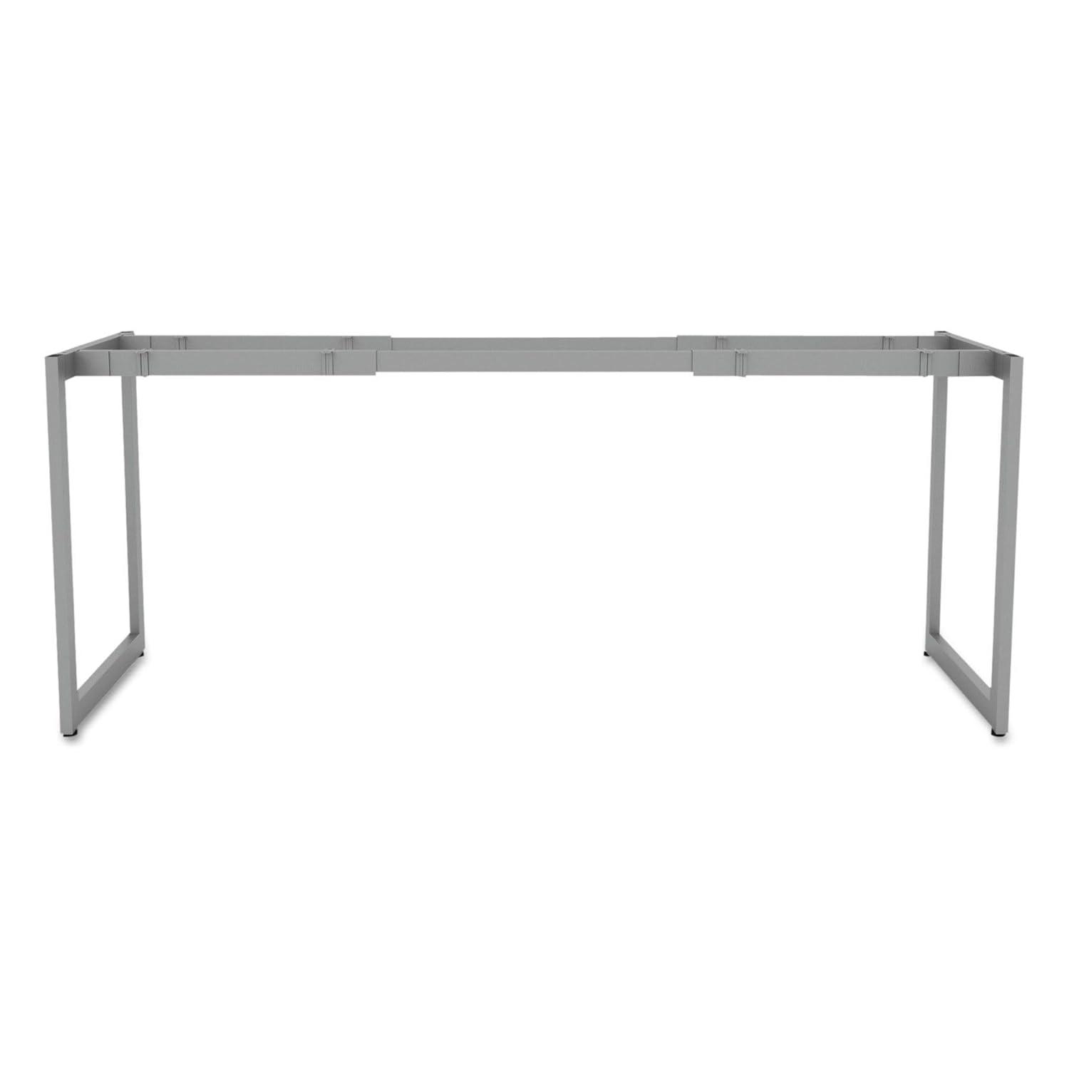 Alera Open Office Desk Series Adjustable O-Leg Desk Base, 47.25 to 70.78w x 23.63d x 28.5h, Silver