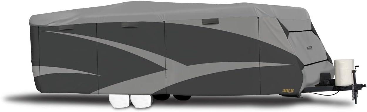 ADCO 52243 Designer Series SFS Aqua Shed Travel Trailer RV Cover - 24'1" - 26', Gray