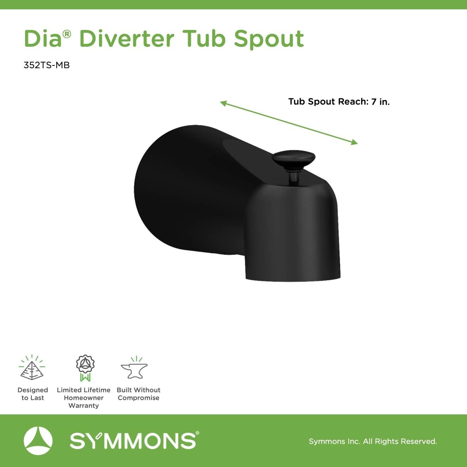 Dia Bathroom Tub Spout with Diverter