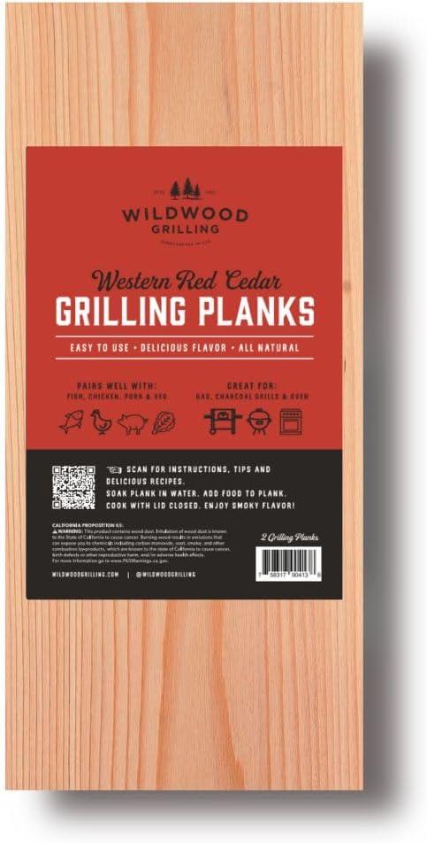 Wildwood Grilling 2pk 11"x5" Signature Cedar Wood Grilling Planks