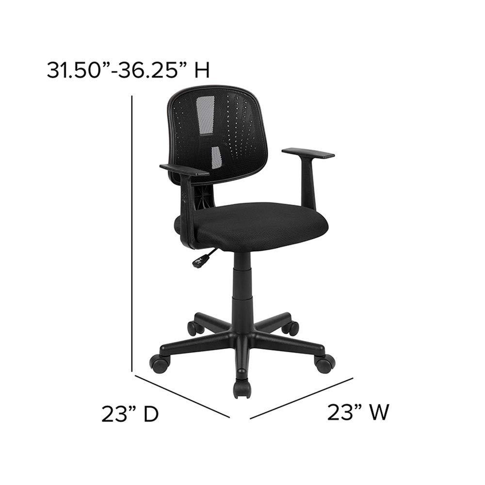 Flash Furniture Meridian Mid-Back Swivel Mesh Task Office Chair with Pivot Back