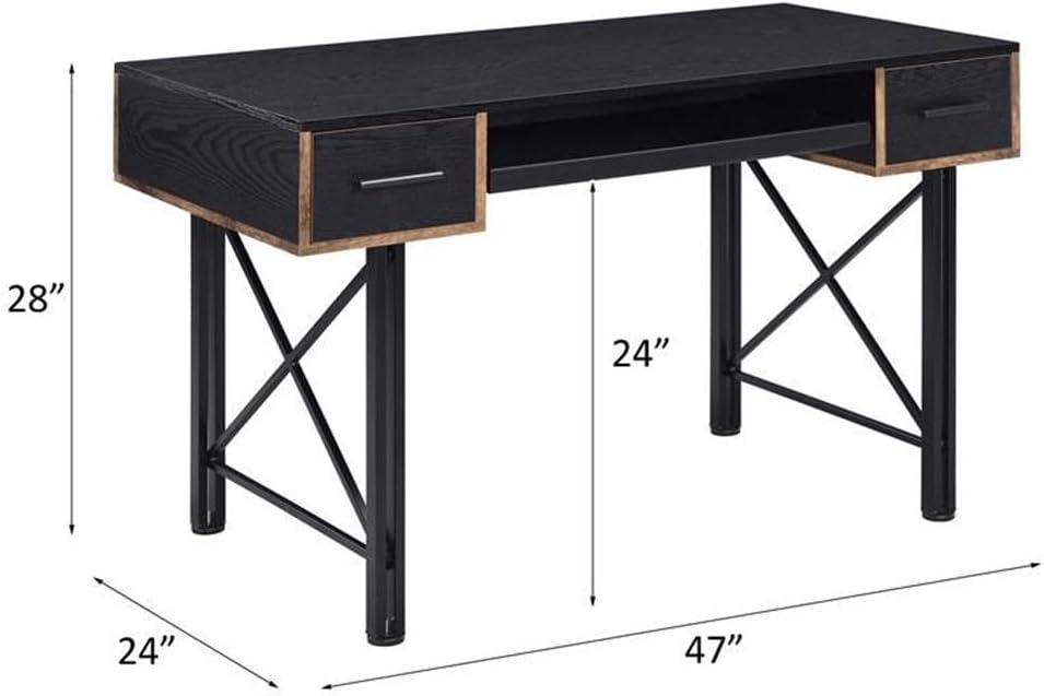 ACME Settea Computer Desk in Black