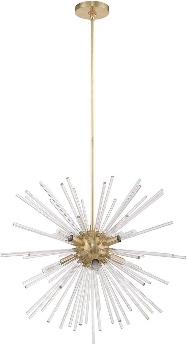 Livex Lighting Utopia 8 - Light Chandelier in Satin Brass
