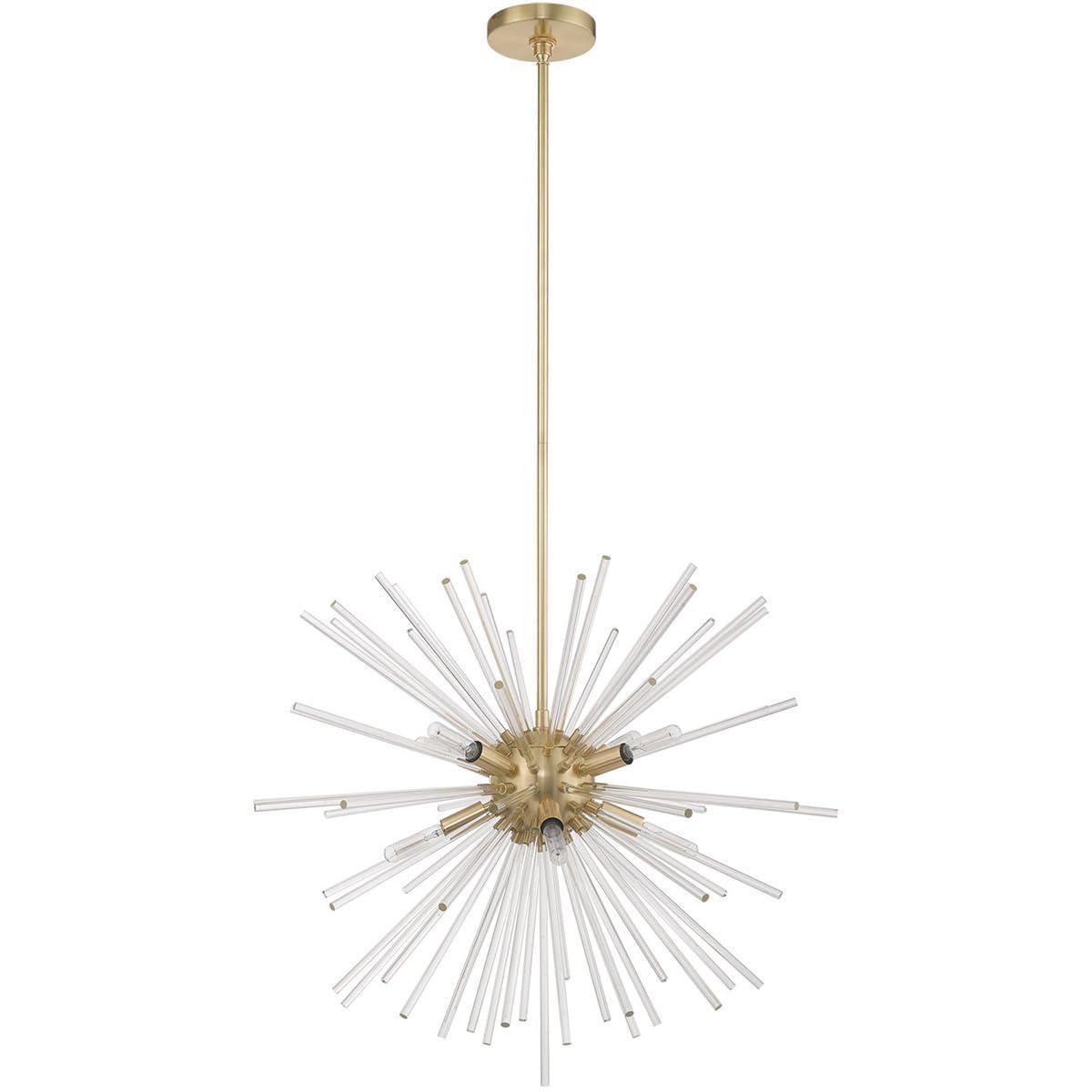 Livex Lighting Utopia 8 - Light Chandelier in  Satin Brass