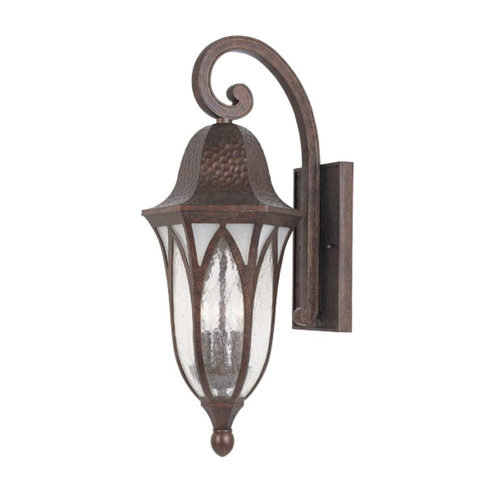 Burnished Antique Copper Outdoor Wall Lantern Sconce