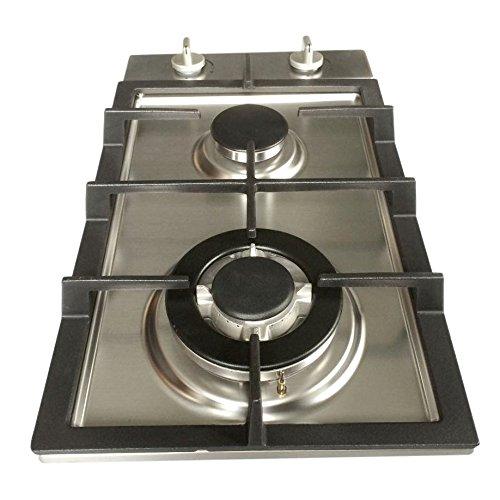 Ramblewood GC2-37P (LPG/Propane Gas) high efficiency 2 burner gas cooktop, ETL Safety Certified