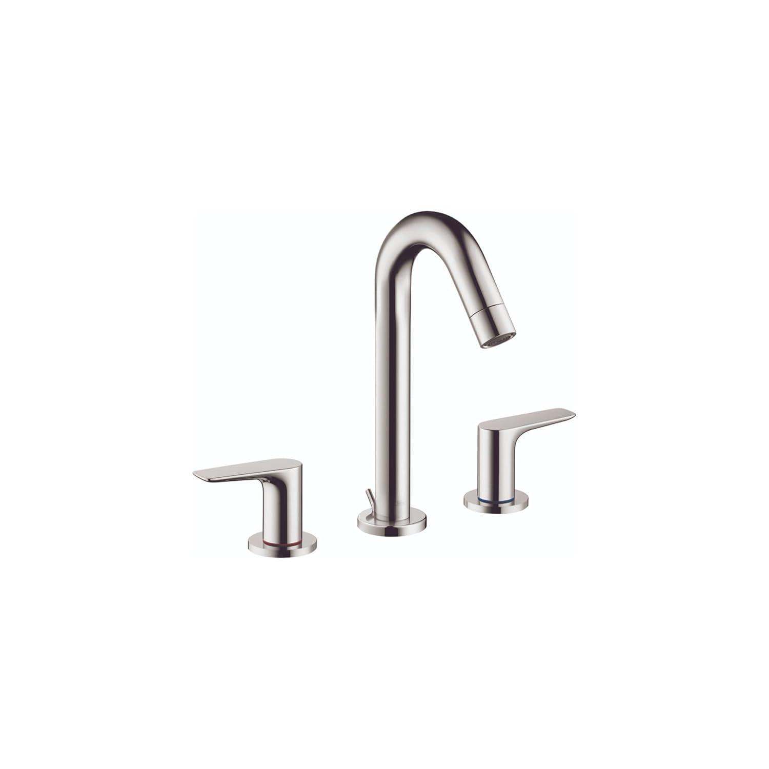 Logis Widespread Bathroom Faucet with Drain Assembly