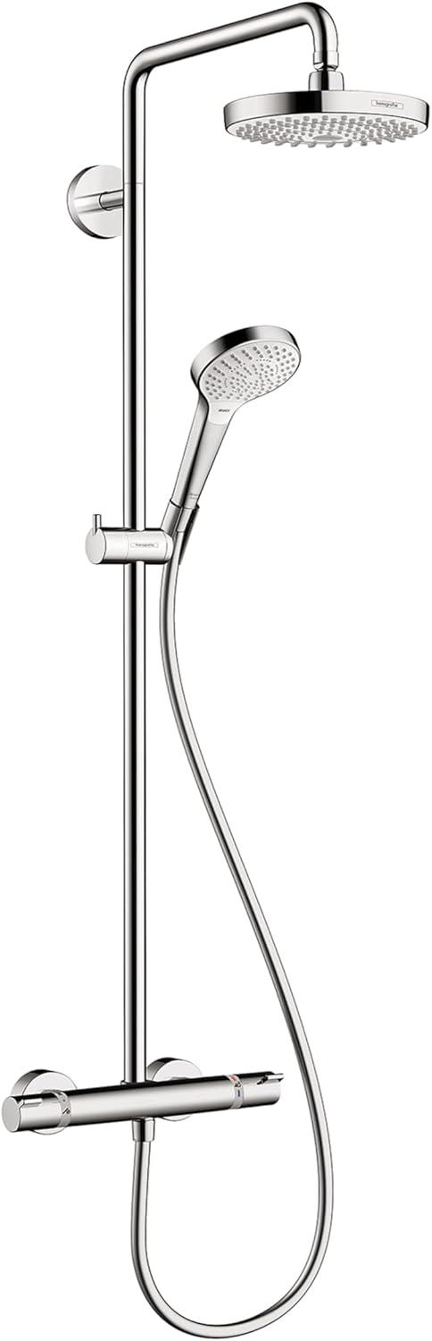 Chrome Adjustable Height Multi-Head Shower System