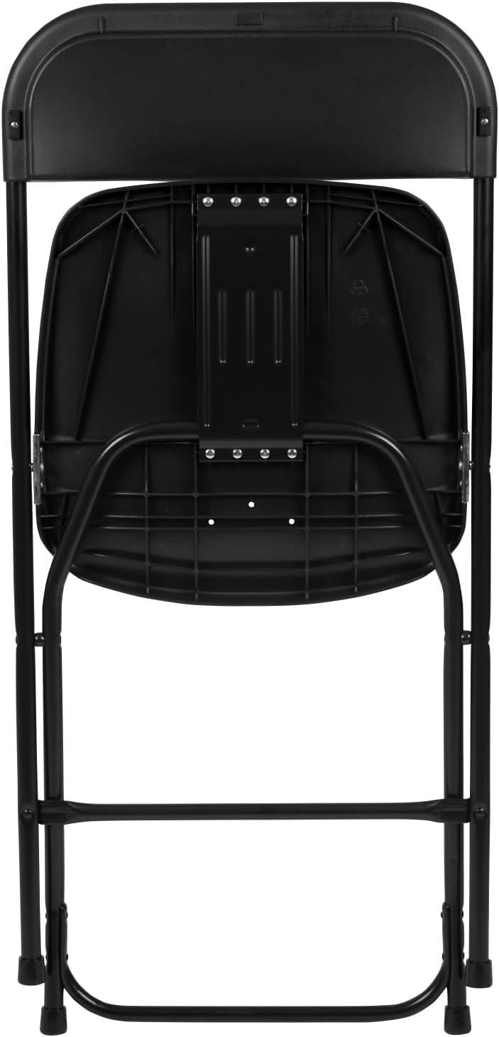 Hercules Series 650LB Capacity Black Metal Folding Chair Set