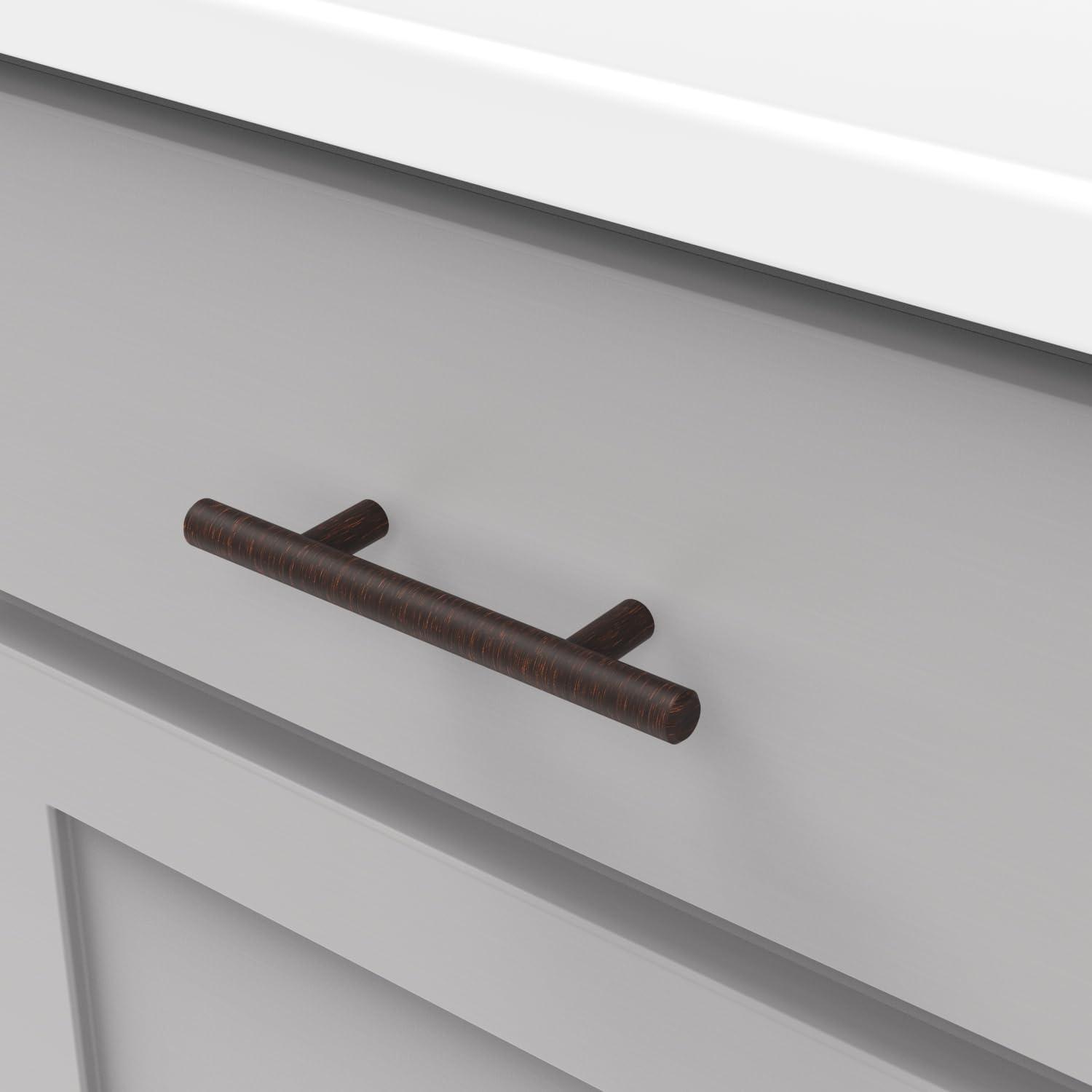 Bar Pull Kitchen Cabinet Handles, Solid Core Drawer Pulls for Cabinet Doors, 3"