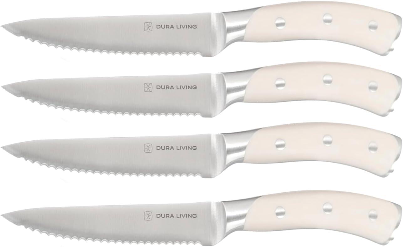 Dura Living Dura Living Elite 8 Piece Forged Stainless Steel Steak Knife Set (Set of 8)